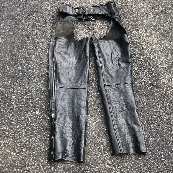 Silver Bike Lace Up Chaps- Womens XXS - Picture 11 of 14